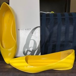 Yellow Nine West Flats